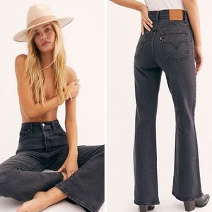 Levi’s Black Ribcage Flare Jeans Size 31